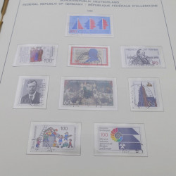 Collection timbres d'Allemagne RFA 1975-1993 oblitéré complet en album Safe.