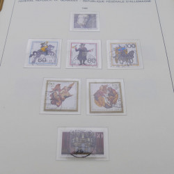Collection timbres d'Allemagne RFA 1975-1993 oblitéré complet en album Safe.