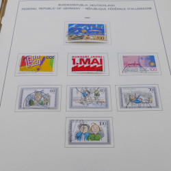 Collection timbres d'Allemagne RFA 1975-1993 oblitéré complet en album Safe.