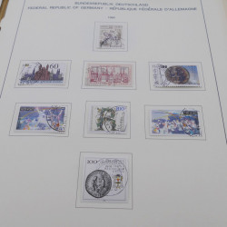 Collection timbres d'Allemagne RFA 1975-1993 oblitéré complet en album Safe.