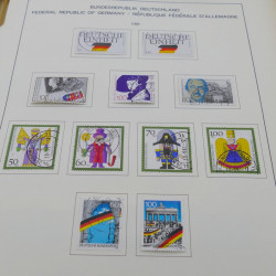 Collection timbres d'Allemagne RFA 1975-1993 oblitéré complet en album Safe.