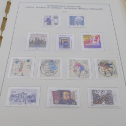 Collection timbres d'Allemagne RFA 1975-1993 oblitéré complet en album Safe.
