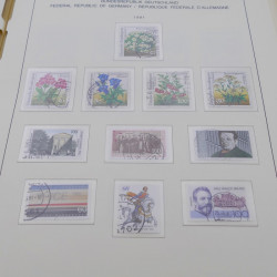 Collection timbres d'Allemagne RFA 1975-1993 oblitéré complet en album Safe.