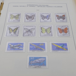 Collection timbres d'Allemagne RFA 1975-1993 oblitéré complet en album Safe.