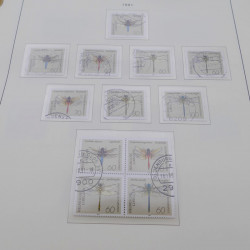 Collection timbres d'Allemagne RFA 1975-1993 oblitéré complet en album Safe.
