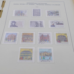 Collection timbres d'Allemagne RFA 1975-1993 oblitéré complet en album Safe.
