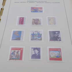 Collection timbres d'Allemagne RFA 1975-1993 oblitéré complet en album Safe.