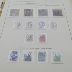 Collection timbres d'Allemagne RFA 1975-1993 oblitéré complet en album Safe.
