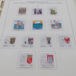 Collection timbres d'Allemagne RFA 1975-1993 oblitéré complet en album Safe.