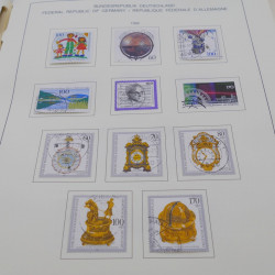 Collection timbres d'Allemagne RFA 1975-1993 oblitéré complet en album Safe.