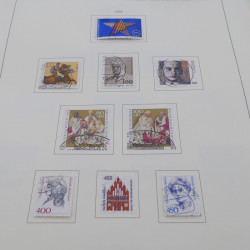 Collection timbres d'Allemagne RFA 1975-1993 oblitéré complet en album Safe.