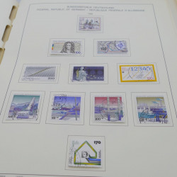 Collection timbres d'Allemagne RFA 1975-1993 oblitéré complet en album Safe.