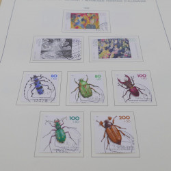 Collection timbres d'Allemagne RFA 1975-1993 oblitéré complet en album Safe.