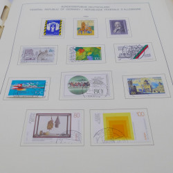 Collection timbres d'Allemagne RFA 1975-1993 oblitéré complet en album Safe.