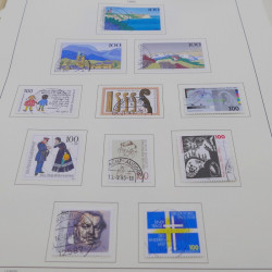 Collection timbres d'Allemagne RFA 1975-1993 oblitéré complet en album Safe.