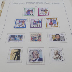 Collection timbres d'Allemagne RFA 1975-1993 oblitéré complet en album Safe.