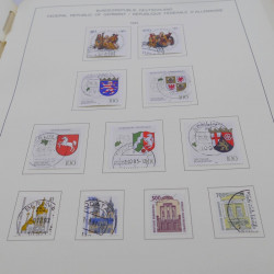 Collection timbres d'Allemagne RFA 1975-1993 oblitéré complet en album Safe.