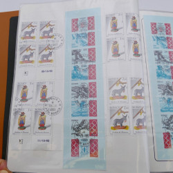 Lot massif de timbres de Monaco neufs et oblitérés en 6 albums.