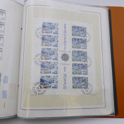 Lot massif de timbres de Monaco neufs et oblitérés en 6 albums.