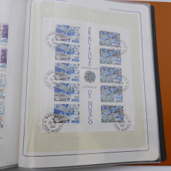 Lot massif de timbres de Monaco neufs et oblitérés en 6 albums.