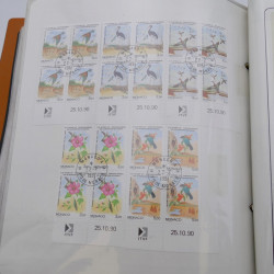 Lot massif de timbres de Monaco neufs et oblitérés en 6 albums.