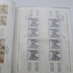 Lot massif de timbres de Monaco neufs et oblitérés en 6 albums.