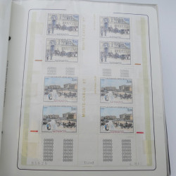 Lot massif de timbres de Monaco neufs et oblitérés en 6 albums.