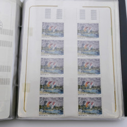 Lot massif de timbres de Monaco neufs et oblitérés en 6 albums.