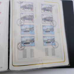 Lot massif de timbres de Monaco neufs et oblitérés en 6 albums.