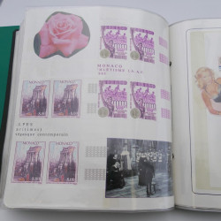 Lot massif de timbres de Monaco neufs et oblitérés en 6 albums.