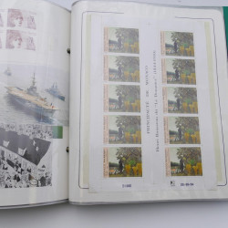 Lot massif de timbres de Monaco neufs et oblitérés en 6 albums.