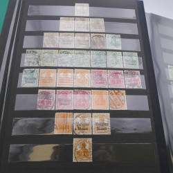 Lot massif de timbres d'Allemagne neufs et oblitérés en 6 albums.
