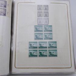 Lot massif de timbres d'Allemagne neufs et oblitérés en 6 albums.