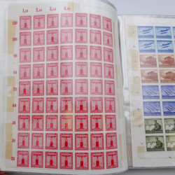 Lot massif de timbres d'Allemagne neufs et oblitérés en 6 albums.