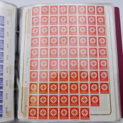 Lot massif de timbres d'Allemagne neufs et oblitérés en 6 albums.