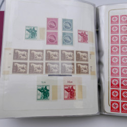 Lot massif de timbres d'Allemagne neufs et oblitérés en 6 albums.