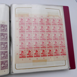 Lot massif de timbres d'Allemagne neufs et oblitérés en 6 albums.