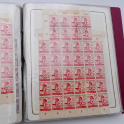 Lot massif de timbres d'Allemagne neufs et oblitérés en 6 albums.