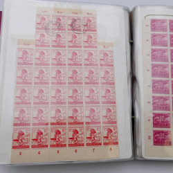 Lot massif de timbres d'Allemagne neufs et oblitérés en 6 albums.