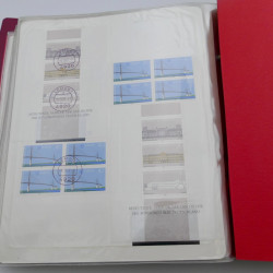 Lot massif de timbres d'Allemagne neufs et oblitérés en 6 albums.