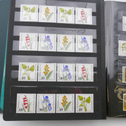 Lot massif de timbres d'Allemagne neufs et oblitérés en 6 albums.