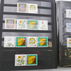 Lot massif de timbres d'Allemagne neufs et oblitérés en 6 albums.