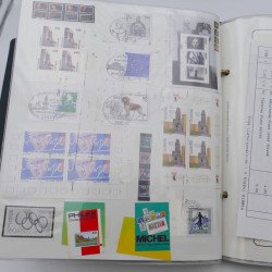Lot massif de timbres d'Allemagne neufs et oblitérés en 6 albums.