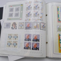 Lot massif de timbres d'Allemagne neufs et oblitérés en 6 albums.