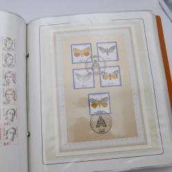 Lot massif de timbres d'Allemagne neufs et oblitérés en 6 albums.