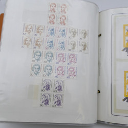 Lot massif de timbres d'Allemagne neufs et oblitérés en 6 albums.