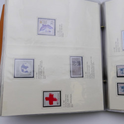Lot massif de timbres d'Allemagne neufs et oblitérés en 6 albums.