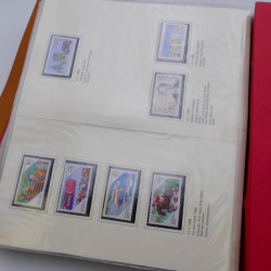 Lot massif de timbres d'Allemagne neufs et oblitérés en 6 albums.