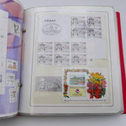 Collection timbres commémoratifs de France neufs et oblitérés.