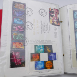 Collection timbres commémoratifs de France neufs et oblitérés.
